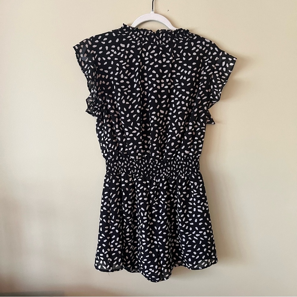 Altar’d State Black and White Romper (Size M)